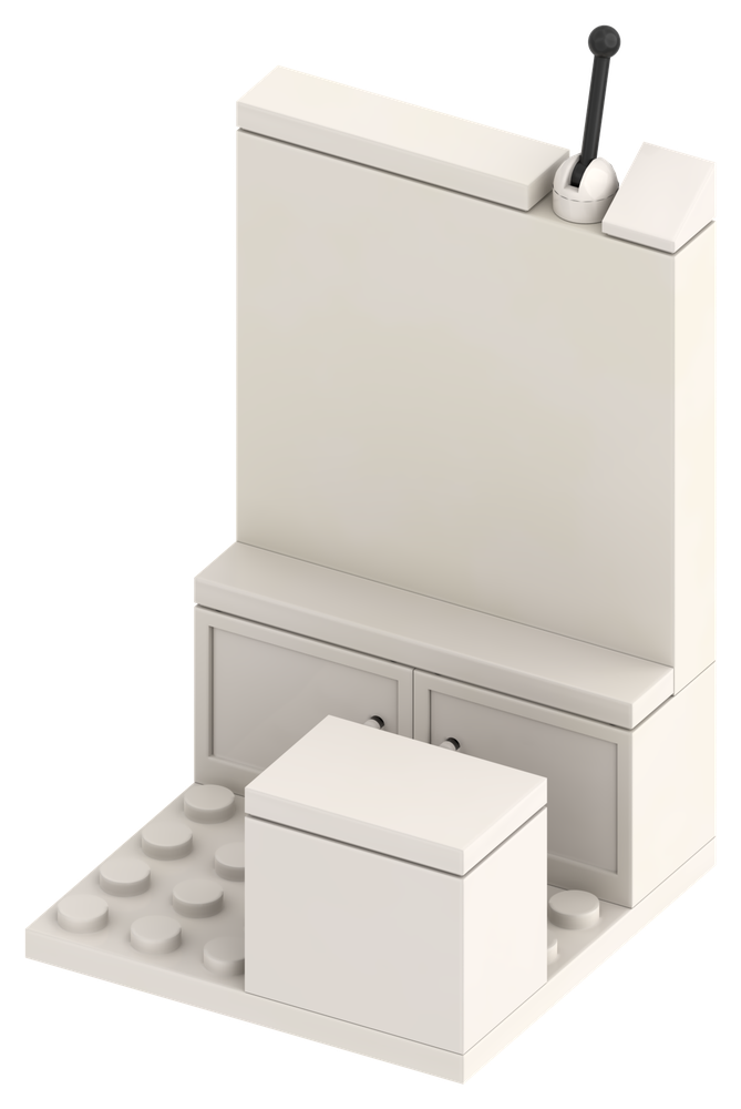 Miniatur-Messestand, Phase 4: fertiges Setup mit Ausstattung